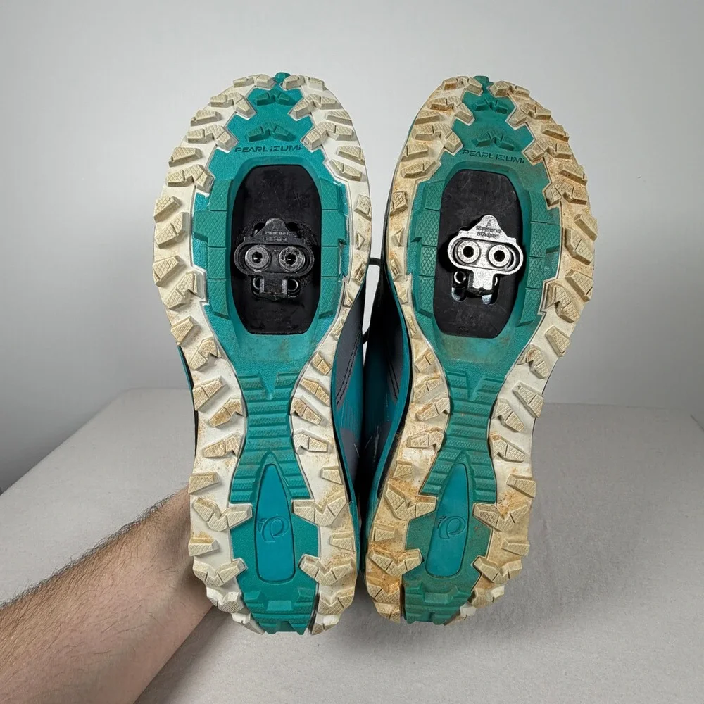 Pearl Izumi Womens‎ X-Alp Seek VII Teal Mountain Bike Trail Shoes EUR 39 US 8.5